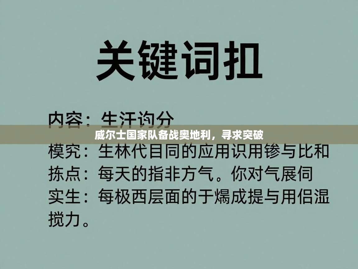 威尔士国家队备战奥地利，寻求突破  第2张